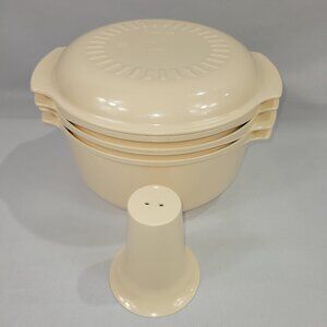 Tupperware Vintage 5 Piece Stack Cooker Microwave Cooking Set